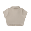 Ideal Apparel - Womens Red Edition V-Neck Lapel Crop Top
