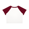 Ideal Apparel - Women’s Red Edition Colour Block Crop T-Shirt