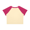 Ideal Apparel - Women’s Red Edition Colour Block Crop T-Shirt