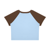 Ideal Apparel - Women’s Red Edition Colour Block Crop T-Shirt