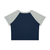 Ideal Apparel - Women’s Red Edition Colour Block Crop T-Shirt