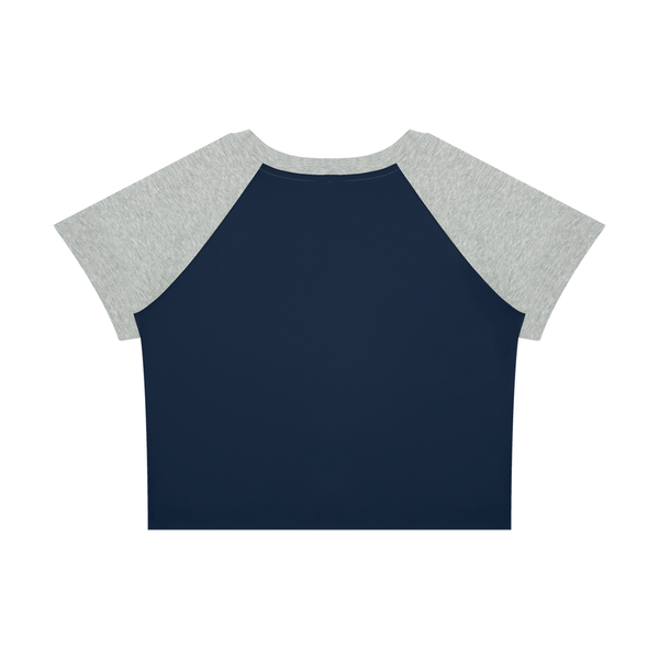 Ideal Apparel - Women’s Red Edition Colour Block Crop T-Shirt