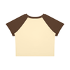 Ideal Apparel - Women’s Red Edition Colour Block Crop T-Shirt
