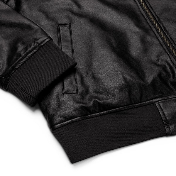 Ideal Apparel - OG Logo Ltd Edition Unisex Leather Bomber Jacket