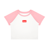 Ideal Apparel - Women’s Red Edition Colour Block Crop T-Shirt