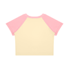 Ideal Apparel - Women’s Red Edition Colour Block Crop T-Shirt