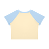 Ideal Apparel - Women’s Red Edition Colour Block Crop T-Shirt