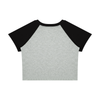 Ideal Apparel - Women’s Red Edition Colour Block Crop T-Shirt