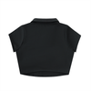 Ideal Apparel - Womens Red Edition V-Neck Lapel Crop Top
