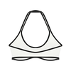 Women's Halter Color Block Yoga Sports Bra