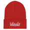 Ideal Apparel - White OG Logo 3.0 Ltd Edition Cuffed Beanie